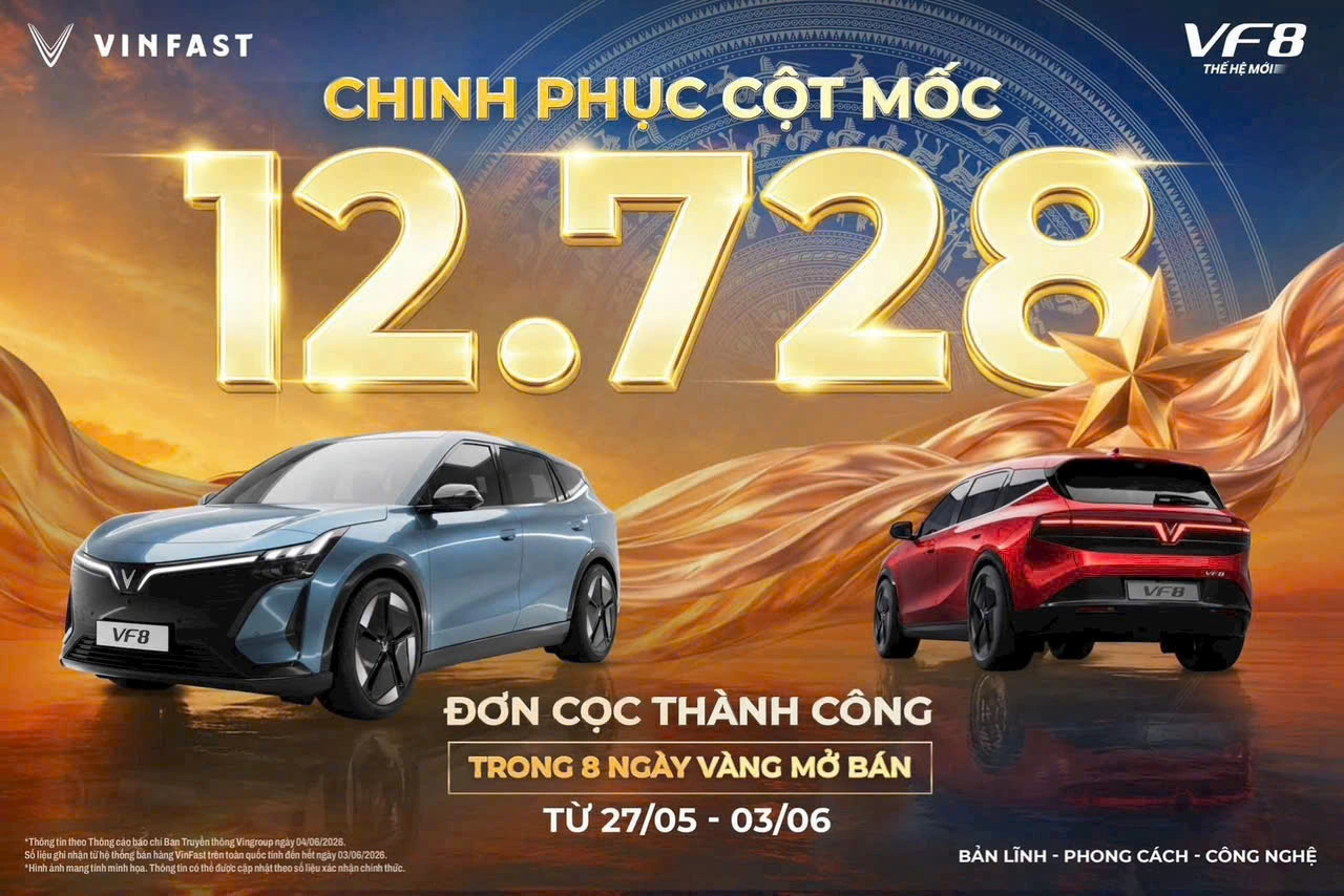 Đơn Cọc Thành Công VF 8 All New Đạt Kỷ Lục